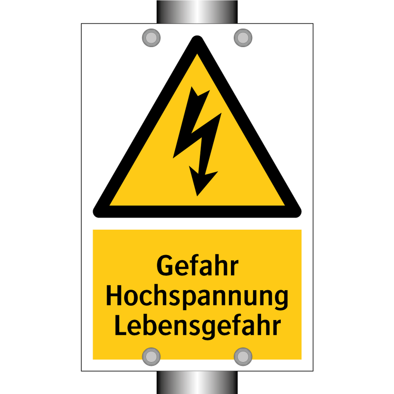 Gefahr Hochspannung Lebensgefahr