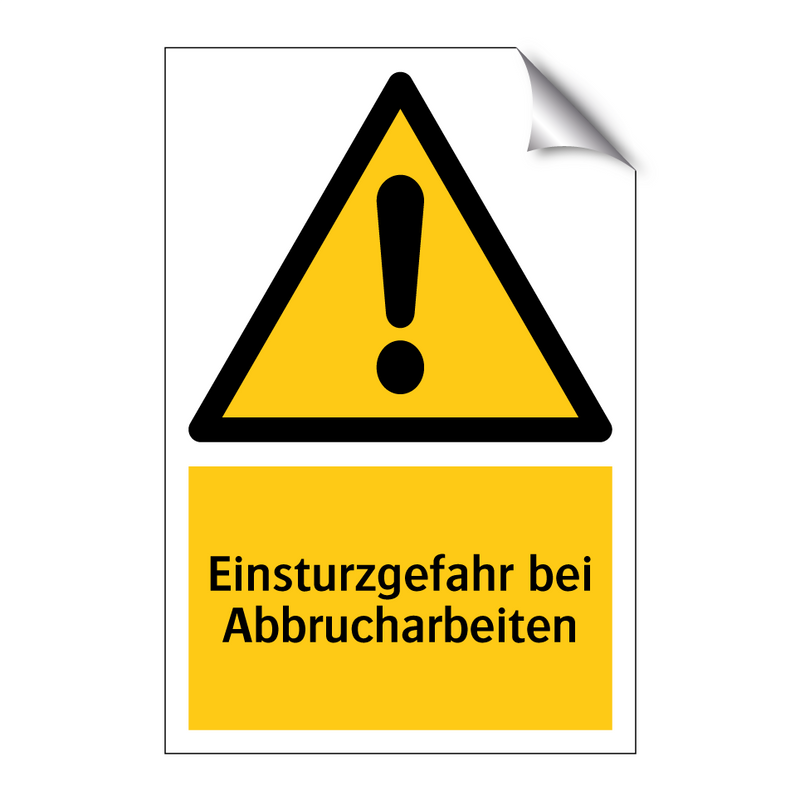 Einsturzgefahr bei Abbrucharbeiten