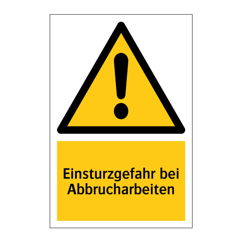 Einsturzgefahr bei Abbrucharbeiten