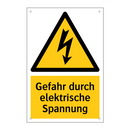 Gefahr durch elektrische Spannung