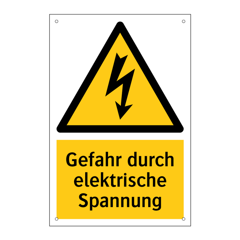 Gefahr durch elektrische Spannung