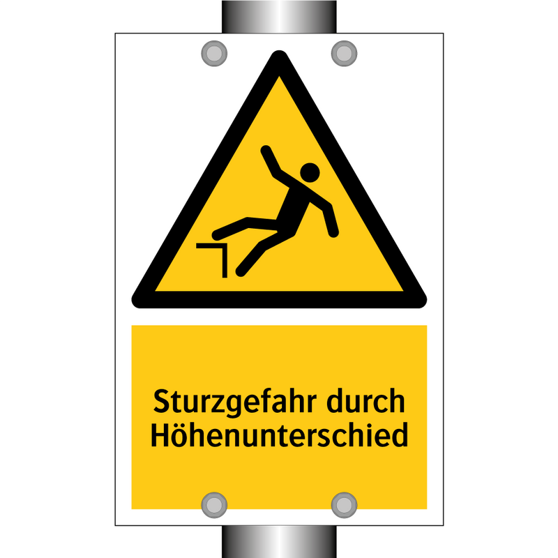 Sturzgefahr durch Höhenunterschied
