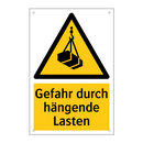 Gefahr durch hängende Lasten