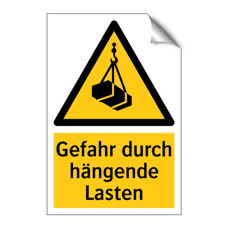 Gefahr durch hängende Lasten