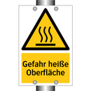 Gefahr heiße Oberfläche