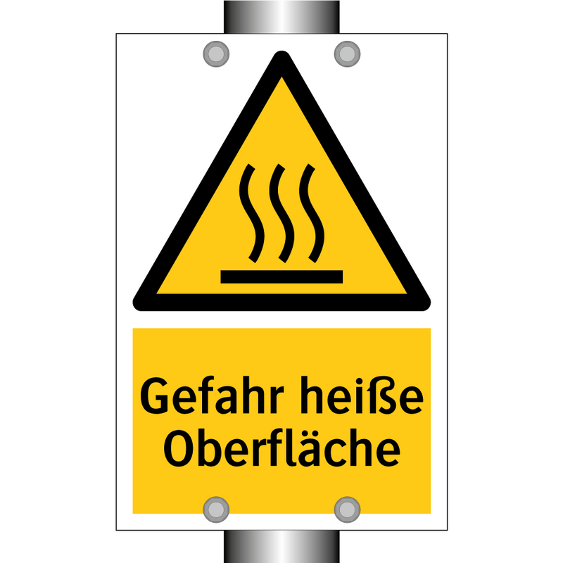 Gefahr heiße Oberfläche