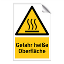 Gefahr heiße Oberfläche