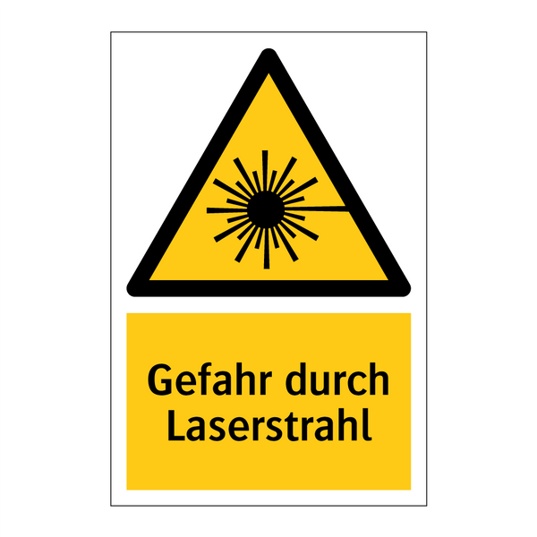 Gefahr durch Laserstrahl