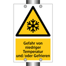 Gefahr von niedriger Temperatur und/oder Gefrieren