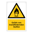 Gefahr von brandfördernden Stoffen