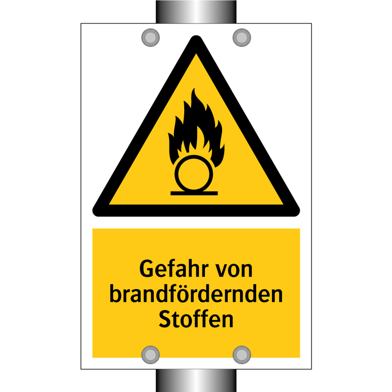 Gefahr von brandfördernden Stoffen