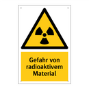 Gefahr von radioaktivem Material