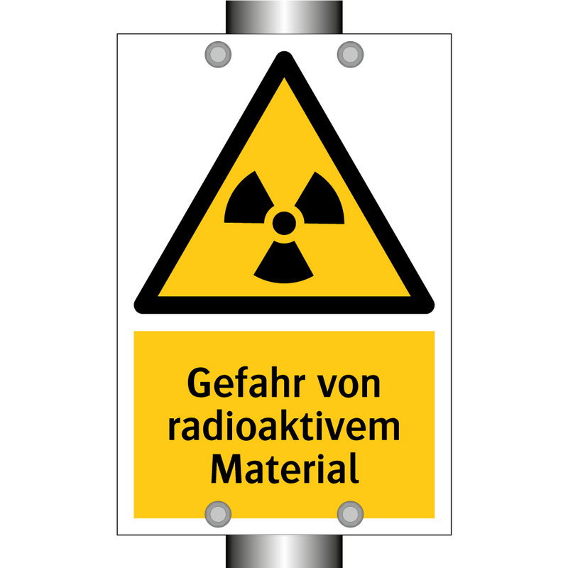 Gefahr von radioaktivem Material