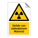 Gefahr von radioaktivem Material