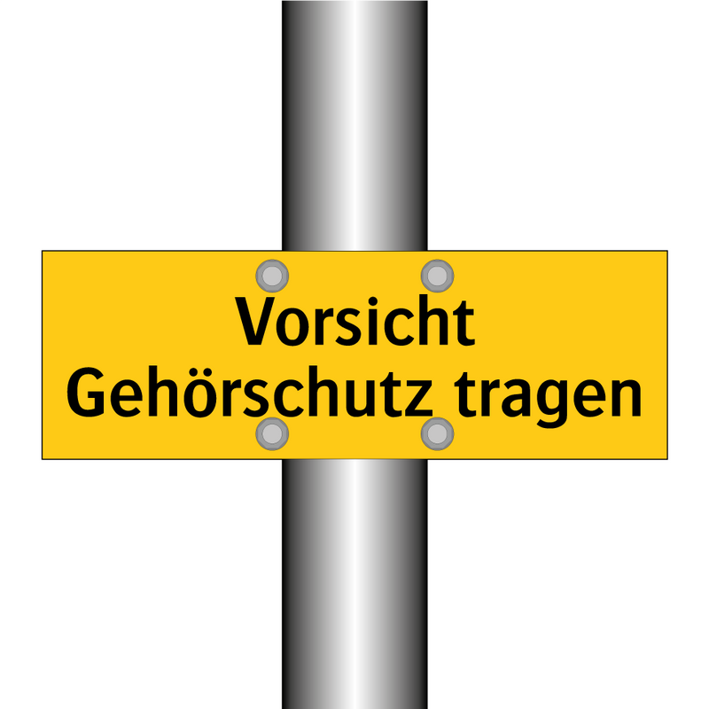 Vorsicht Gehörschutz tragen