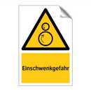 Einschwenkgefahr