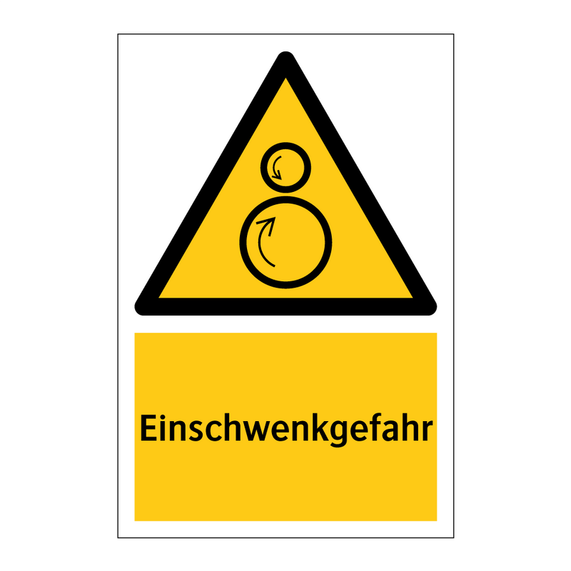 Einschwenkgefahr