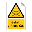 Gefahr giftiges Gas