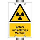 Gefahr radioaktives Material