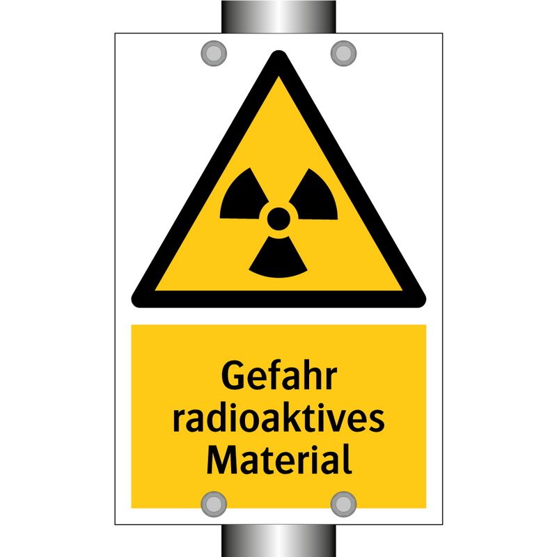 Gefahr radioaktives Material