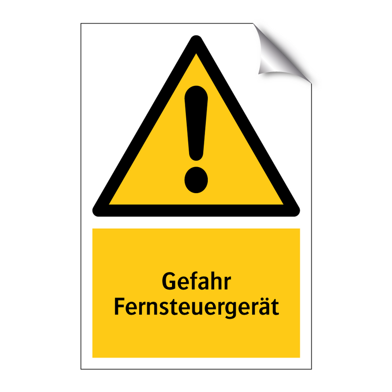 Gefahr Fernsteuergerät