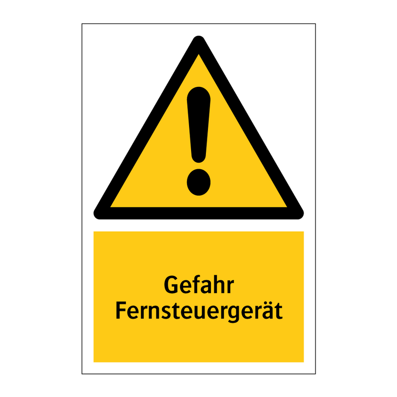 Gefahr Fernsteuergerät