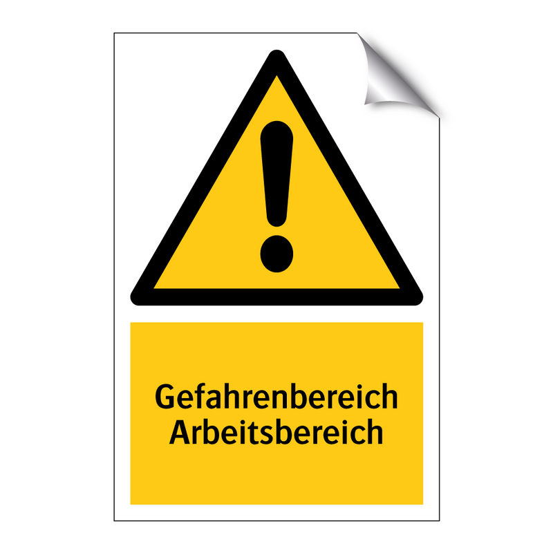 Gefahrenbereich Arbeitsbereich