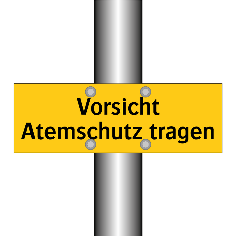 Vorsicht Atemschutz tragen
