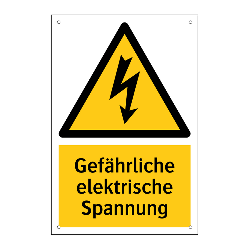 Gefährliche elektrische Spannung