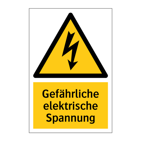 Gefährliche elektrische Spannung