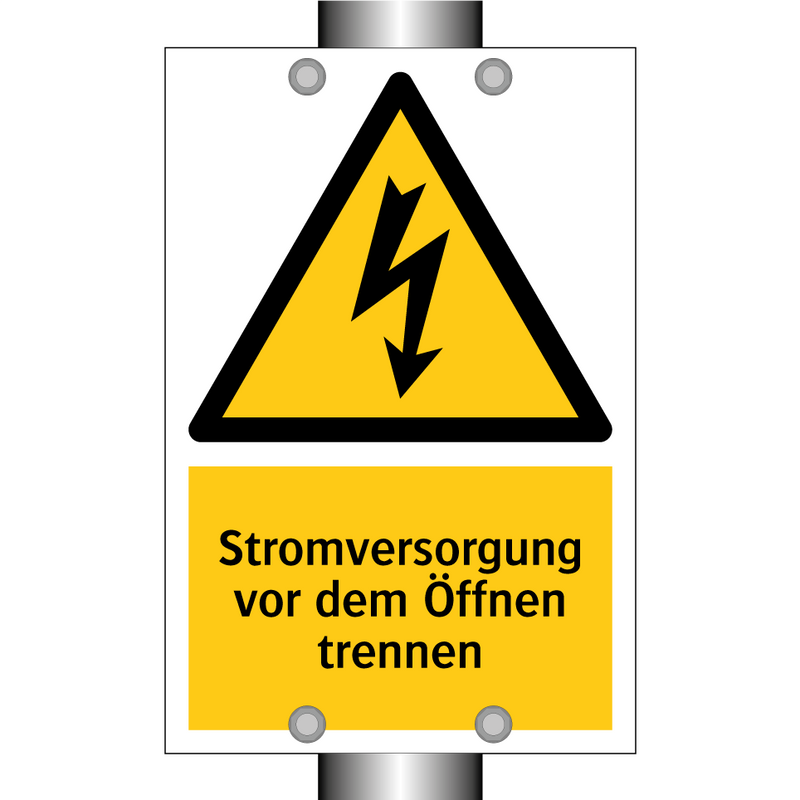 Stromversorgung vor dem Öffnen trennen