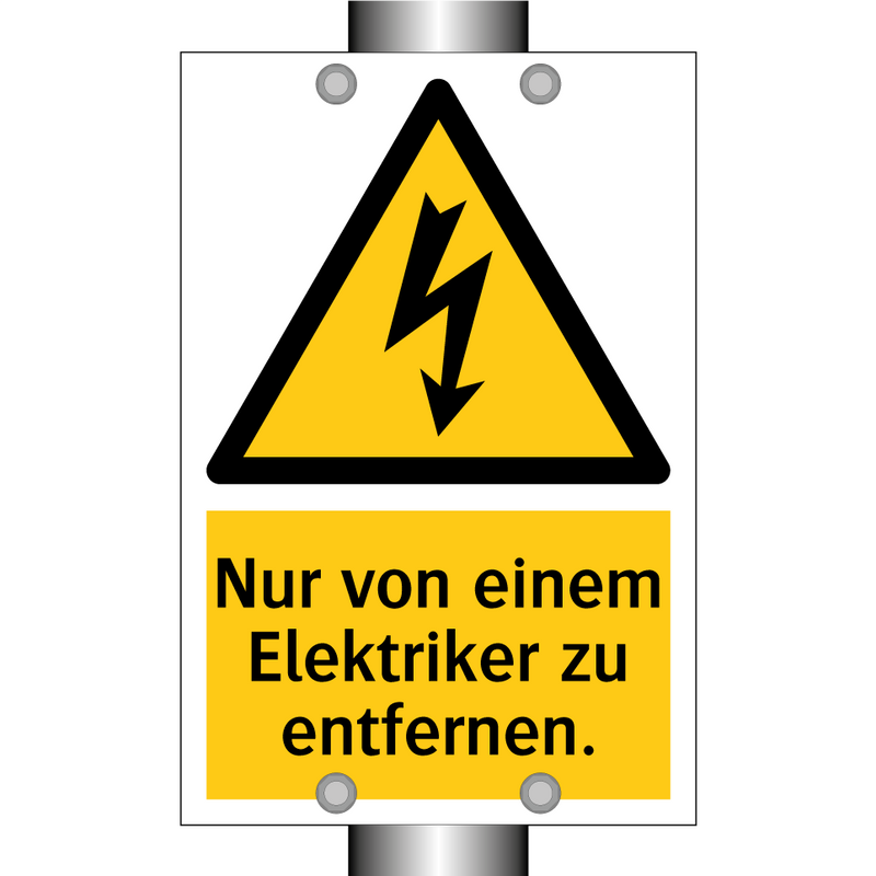 Nur von einem Elektriker zu entfernen.