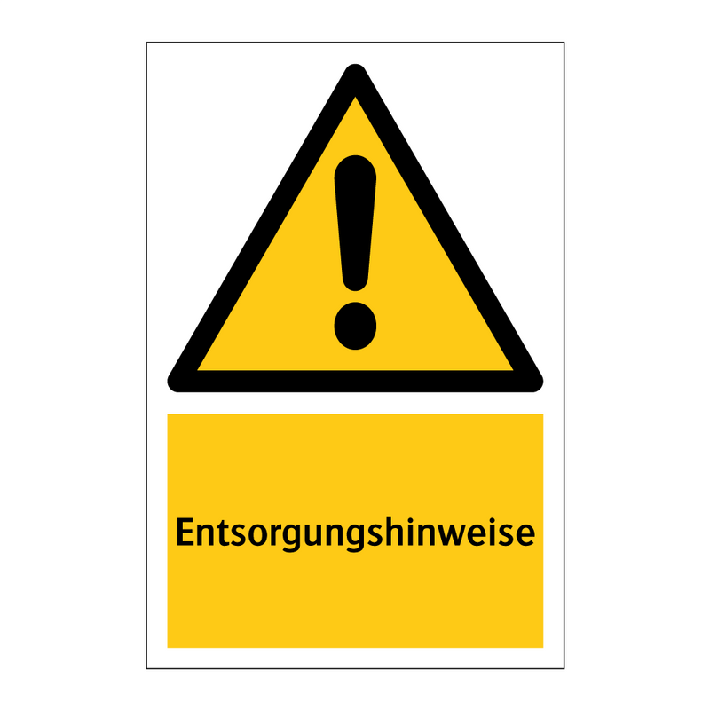 Entsorgungshinweise