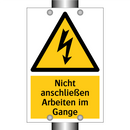 Nicht anschließen Arbeiten im Gange