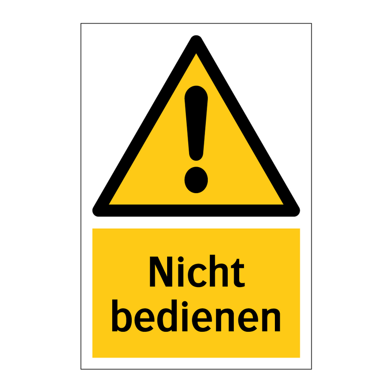Nicht bedienen