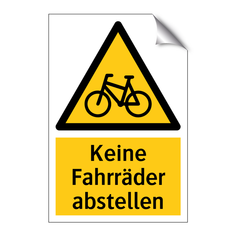 Keine Fahrräder abstellen