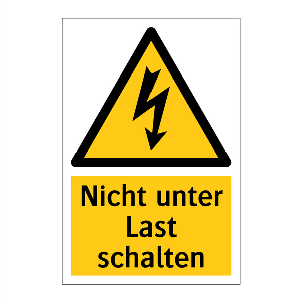 Nicht unter Last schalten