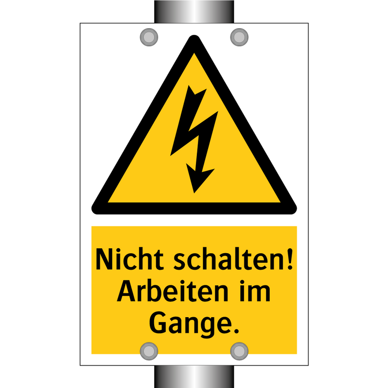 Nicht schalten! Arbeiten im Gange.