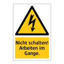 Nicht schalten! Arbeiten im Gange.