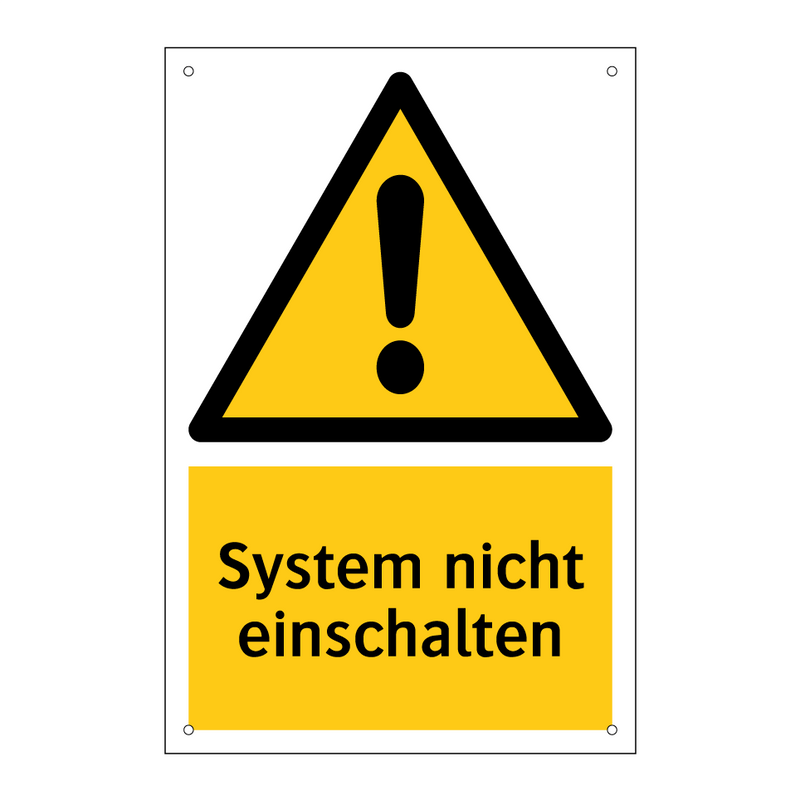 System nicht einschalten