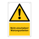 Nicht einschalten! Wartungsarbeiten