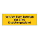 Vorsicht beim Betreten des Silos Erstickungsgefahr!