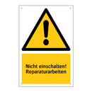 Nicht einschalten! Reparaturarbeiten