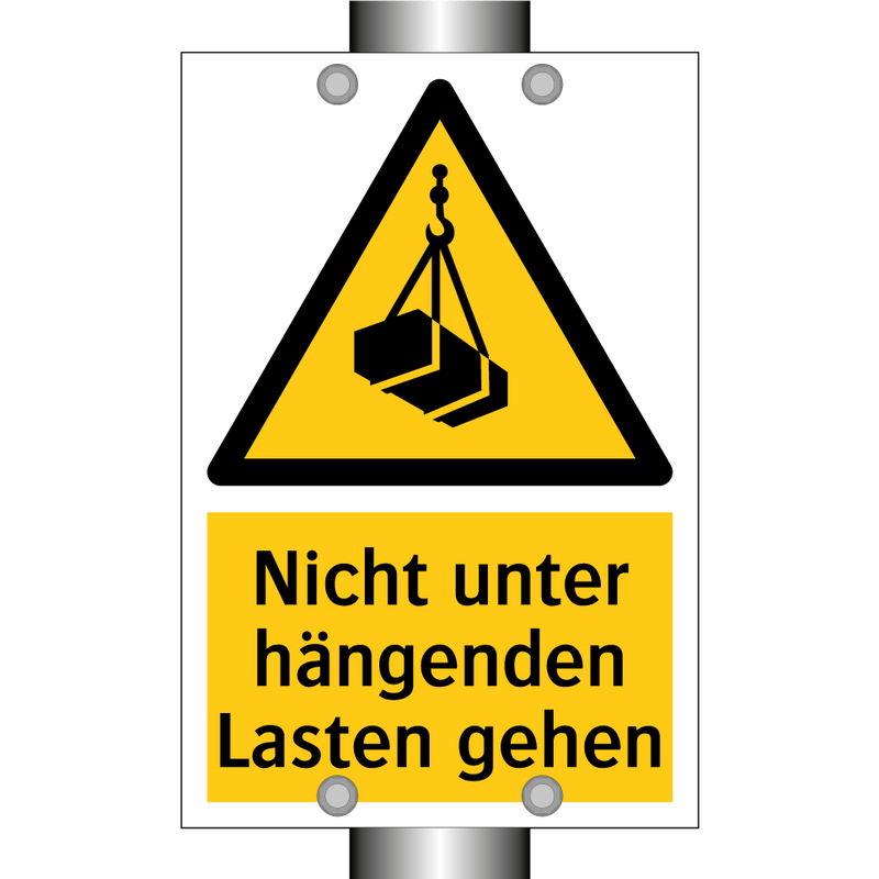 Nicht unter hängenden Lasten gehen
