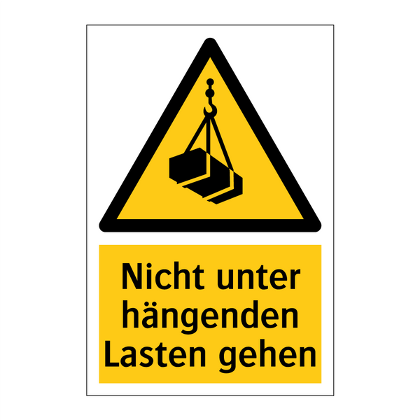 Nicht unter hängenden Lasten gehen