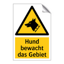 Hund bewacht das Gebiet