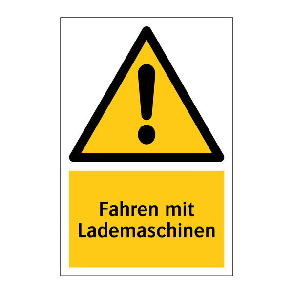 Fahren mit Lademaschinen