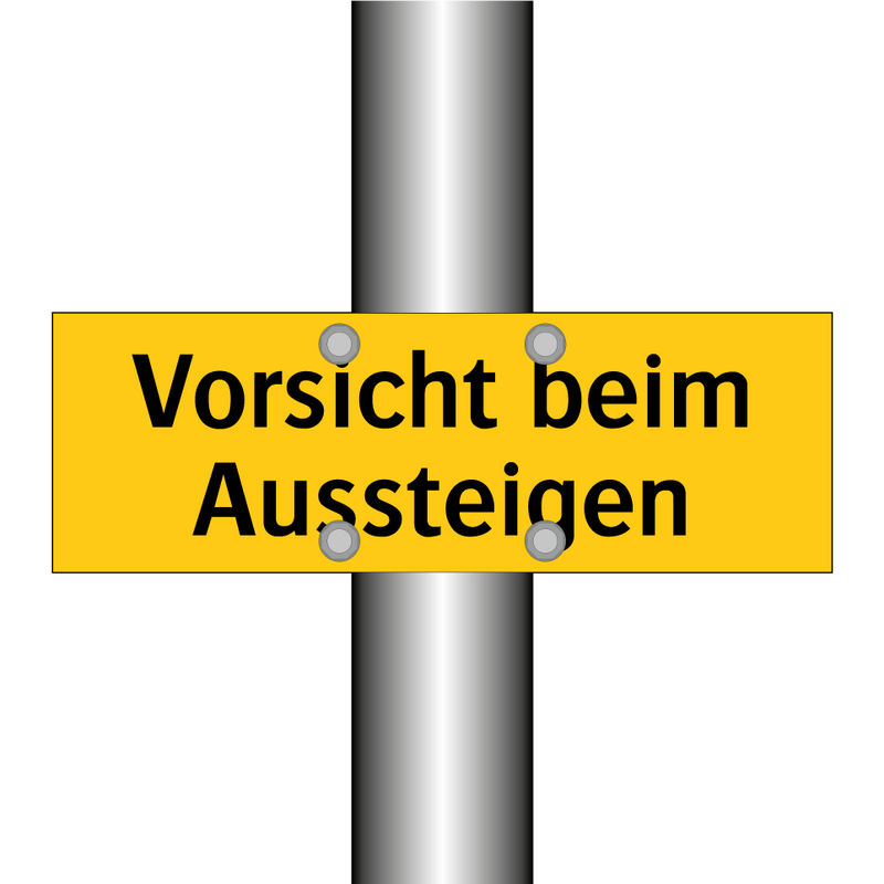 Vorsicht beim Aussteigen