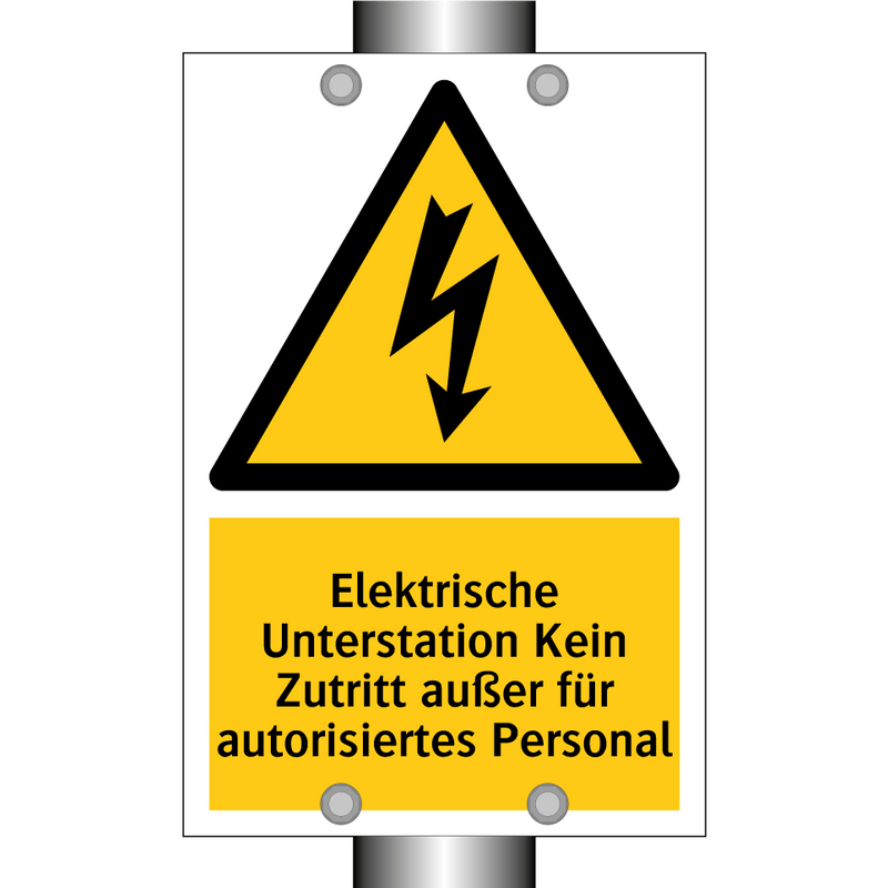 Elektrische Unterstation Kein Zutritt außer für autorisiertes Personal