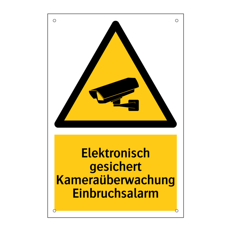 Elektronisch gesichert Kameraüberwachung Einbruchsalarm